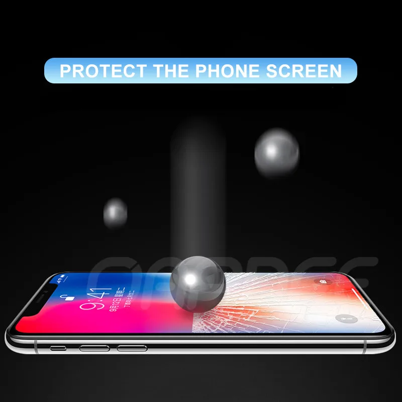 100D полностью изогнутое защитное закаленное стекло для iPhone 8 7 6 6S Plus, Защитное стекло для экрана iPhone 11 Pro X XR XS Max