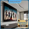 THYCM-H 16:9 In-Ceiling Mount Intelligent Electric/Motorized Projection/Projector Screen with remote control for home projector ► Photo 2/6