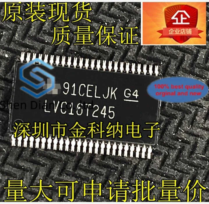 

10 шт., 100% оригинальная новая модель, SN74LVC16T245DGGR LVC16T245, соединительная микросхема преобразователя TVSOP48