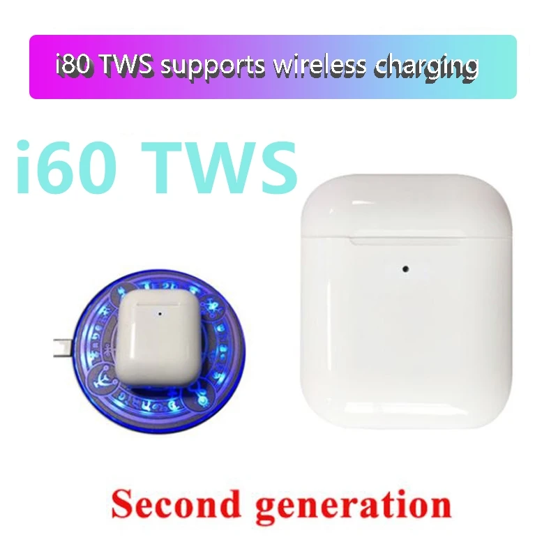 

i60 TWS Bluetooth Earphone Wireless earphones Touch control Earbud Surround Sound & Charging case for Android iPhone 1:1
