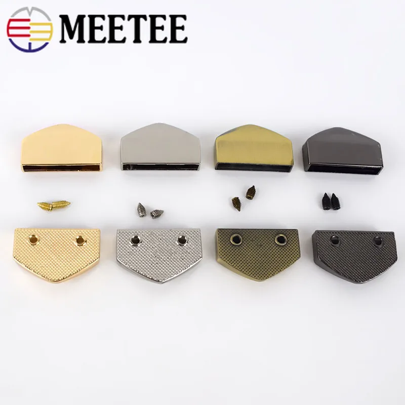 Meetee 5/10 шт 25 мм с декором в виде металлической молнии конец зажим ограничитель
