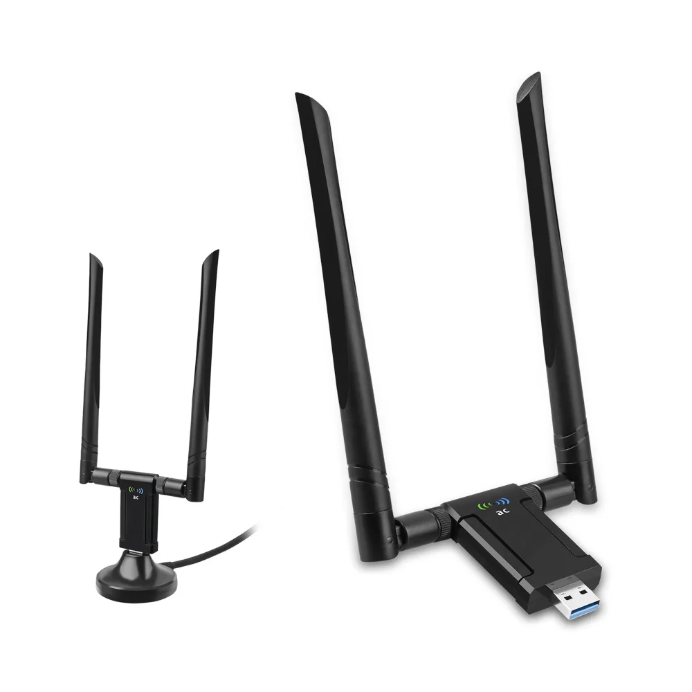 

USB3.0 Dual Band Gigabit Wireless Receiver And Transmitter Desktop PC WiFi Game Console Network Card AC1900M