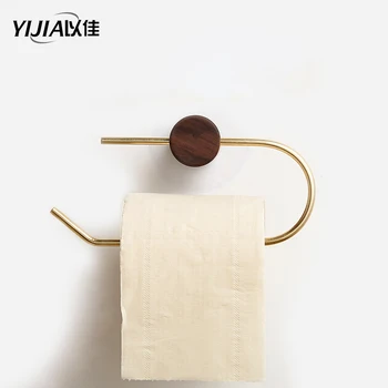 

Free shipping Nordic toilet paper towel holder roll paper holder brass toilet paper holder simple design