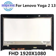 Dla Lenovo Yoga2 13 ekran dotykowy Digitizer zgromadzenie B133HAN02.0 LP133WF2 SPA1 dla Lenovo Yoga 2 13 montaż LCD 1920X1080