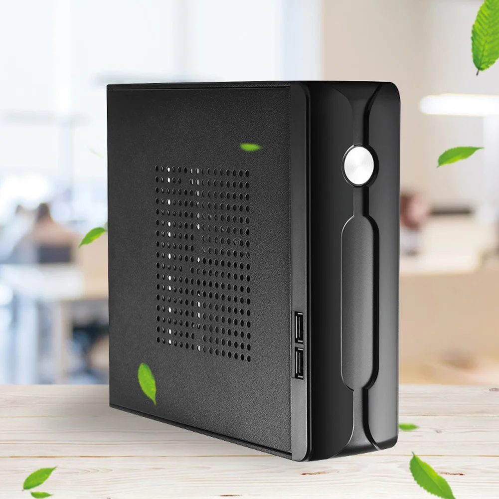 Host Mini ITX Office Practical Home Computer Case 2.0 USB With Radiator Hole HTPC Power Supply Horizontal Metal Desktop Chassis Host Mini ITX Office Practical Home Computer Case 2.0 USB With Radiator Hole HTPC Power Supply Horizontal Metal Desktop Chassis