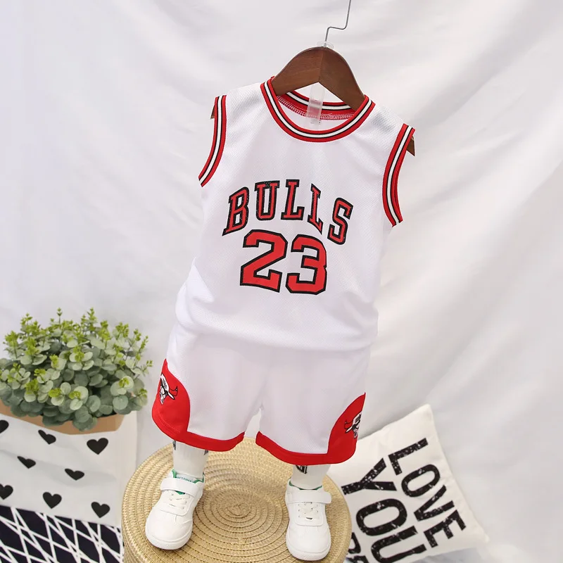 

Children Basketball Clothes Suit BOY'S Kindergarten Young STUDENT'S Training Printed Words Racing Suit Girls Boy Jersey Customiz