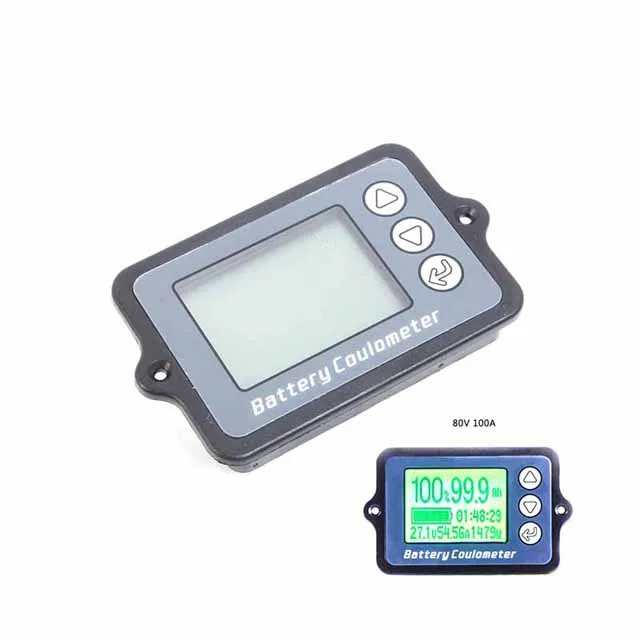 

A23-- DC8-80V 100A Battery Coulometer TK15 Precision Tester for LiFePo Coulomb Counter Vehicle Capacity Display