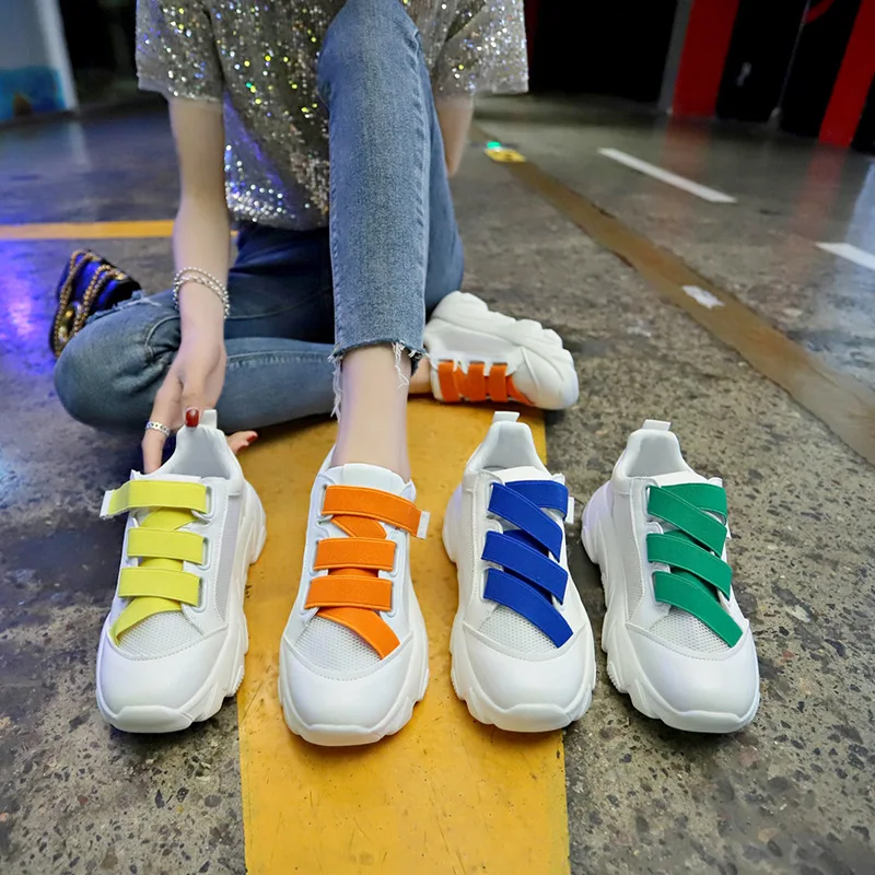 Женские кроссовки Белые Повседневная спортивная обувь Chaussures Femme|Кроссовки и