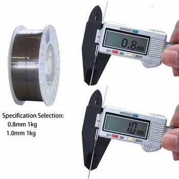 

1 Roll Flux Core Wire Self-shielded No Gas Mig Wire 1kg Iron Welding 0.8mm Carbon Steel Flux Core Wire Mig Welding Gasless Wires