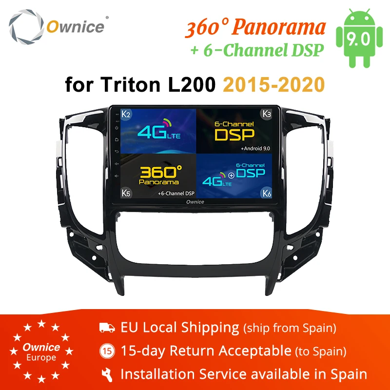 Ownice Android 9 Автомобильный GPS навигатор для Mitsubishi Triton руководство Авто/AC L200 ASX 2010-2019 k3