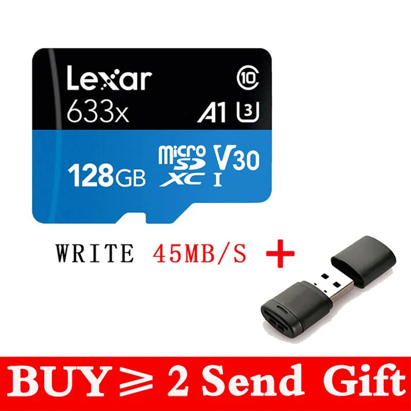 Lexar micro sd card 32GB 64GB cartao de memoria 128GB 256GB TF Flash Memory Card micro sd 512gb for Gopro/DJI/Nintendo Switch 8 gb memory card Memory Cards