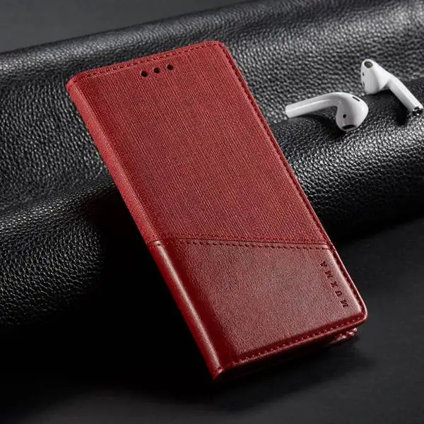 Для Oneplus 7 Pro Кожаный чехол для One Plus 7 PU кожаный чехол откидной Чехол и кошелек с подставкой для One Plus 6 6T полная Защита сумка - Цвет: red
