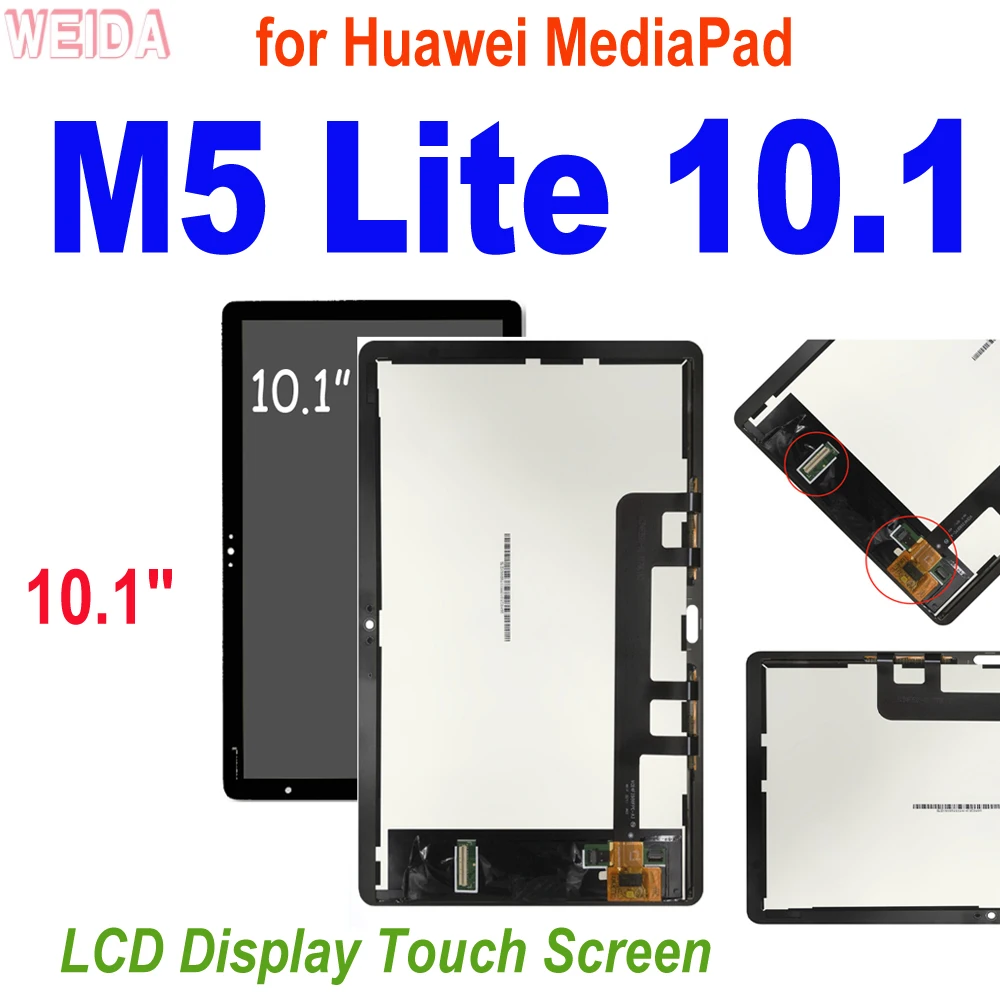 Huawei MediaPad M5 Lite 10.1 Display and Touch Screen Glass Combo  BAH2-AL00 / BAH2-L09 - Touch LCD Baba