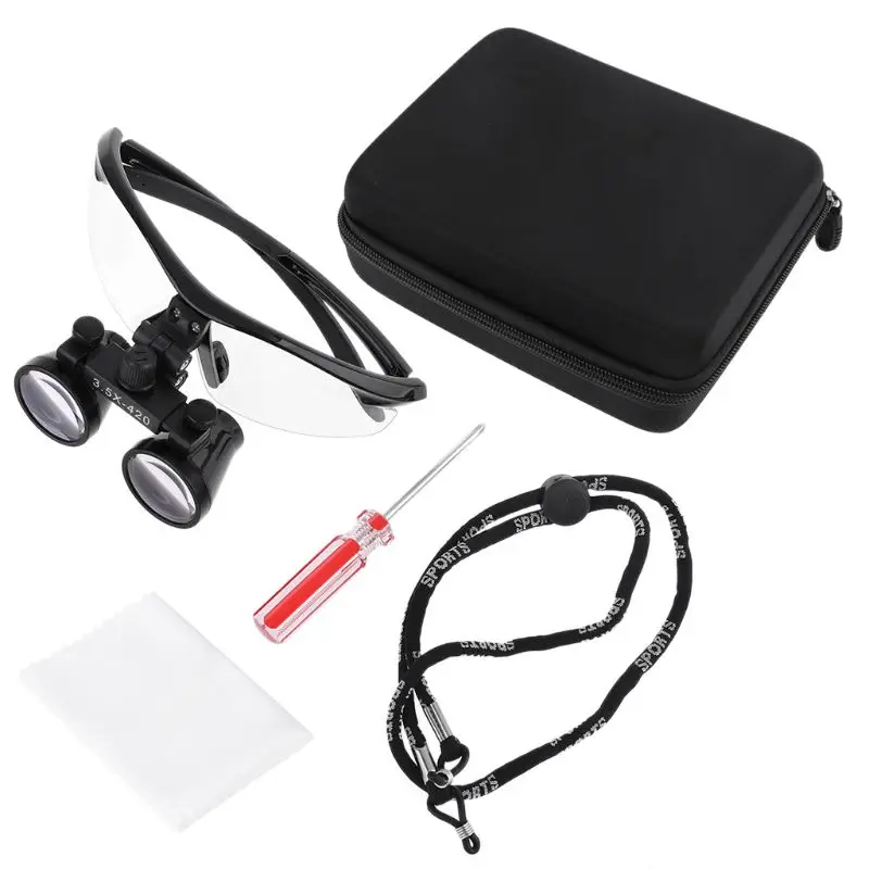 

3.5X Head Wearing Dental Loupe Magnifier Goggle Dentist Binocular Surgical Loupe