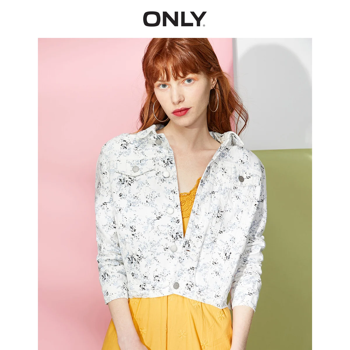 

ONLY Women's Women's Printed Denim Jacket | 119154506