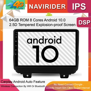 

IPS Screen Android 10.0 Car Audio Head Unit For Jeep Wrangler 2019 2020 Stereo Tape Recorder Radio GPS Multimedia Navigation