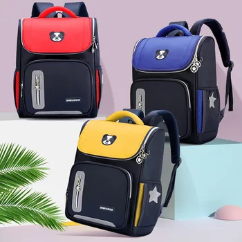 

Stylish Children's Backpack Nylon Elementary School Boy's Shoulder Ridge Protection Child Light Girl Stray Kids Kuromi Adventure