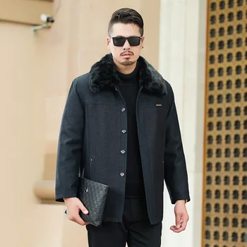 

Middle-aged And Elderly Cotton-padded Jacket Middle Age Dad Pack Thicken Coat Male The Elderly Men's Wear Winter Clothes