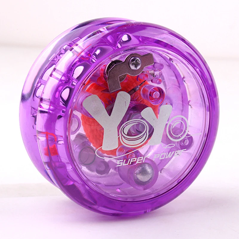 1 шт. подшипник двухсторонняя красочная лампа yoyo мяч детские игрушки для светящееся йо-йо мяч детей с высоким качеством - Цвет: 1PC