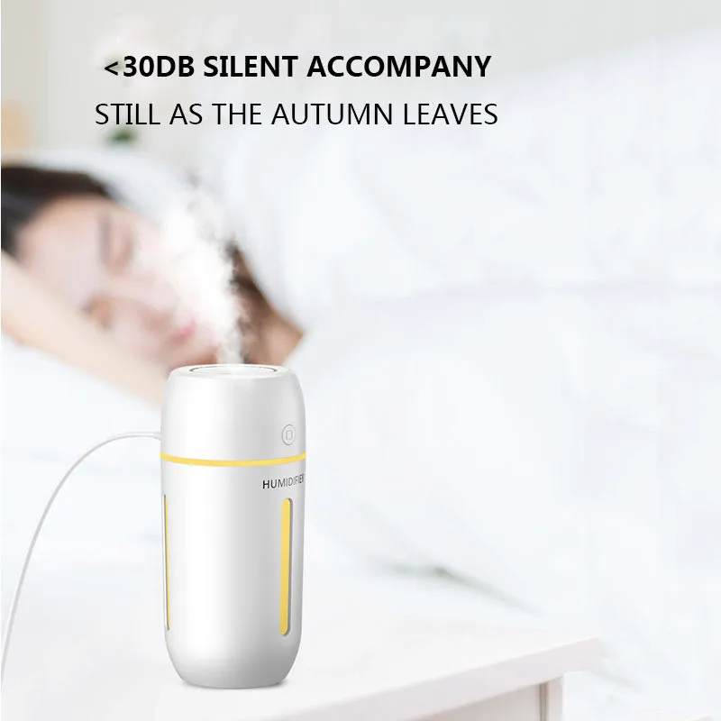 Billig ELOOLE 320ML Luftbefeuchter Mit Batterie für Home Office Tragbare USB Aroma Diffuser Auto Nebel Maker Ultraschall Befeuchtung