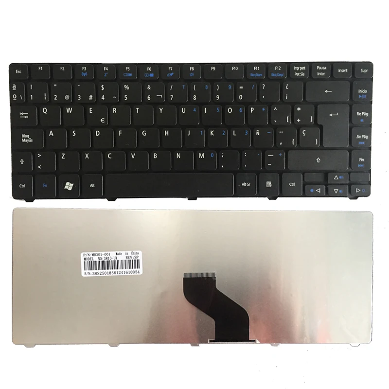 Испанская клавиатура для Acer Aspire 4733 4733Z 4735 4736 4736G 4535g 4736Z 4738 4738G 4810 4810T 4820T 4935 SP, черная клавиатура