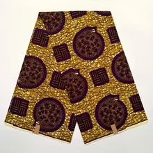 Real High Quality Sewing Material African Fabric 100%Cotton Fabric Veritable Soft Ankara Dutch Wax Printed Fabric 6Yards VL12-96 Real High Quality Sewing Material African Fabric 100%Cotton Fabric Veritable Soft Ankara Dutch Wax Printed Fabric 6Yards VL12-96