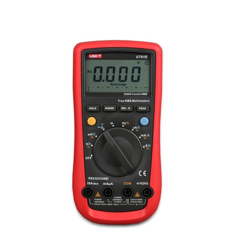 Цифровой мультиметр UNI T UT61A UT61B UT61C UT61D UT61E true rms Измеритель постоянного и