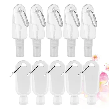 

10pcs Hook Bottles Refillable Bottles Lotion Bottles for Outdoor