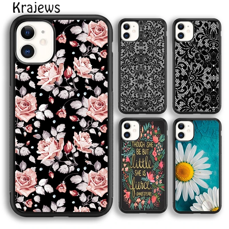 Мягкий чехол krajew для телефона с изображением маргаритки цветов поля iPhone 5s 6s 7 8 plus X