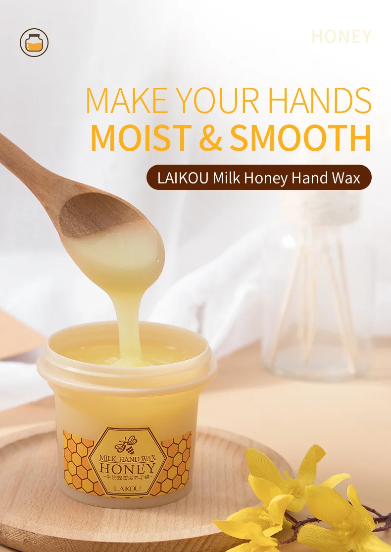 120g Milk Honey Hand Mask Whitening Moisturizing Repair Exfoliating Calluses Hand Wax Filming Anti-Aging Hand Skin