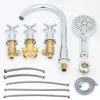 Baby Foldable Bathtub Faucet Accessories Hot Cold Bathroom Mixer Switch Water Tap Spout Waterfall Acrylic Shower Floding 6