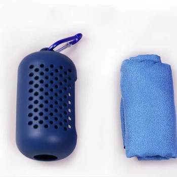 

Travel Outdoor Sports Cold Towel Microfiber Quick-Drying Towel Cosmetic Glass Bottle Silicone Protective Sleeve