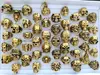 20pcs/lot Retro Big Head Exaggerated Gothic Skull Men Ring Punk Rocker Male Fashon Skeleton Rings Wholesale Lots 3
