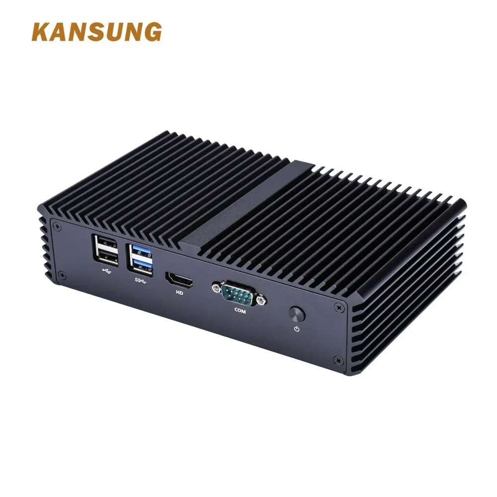  Linux Fanless Mini PC Intel i5 5th Gaming Computer Windows 4 Lan Serial Port RS232 Computadores Des