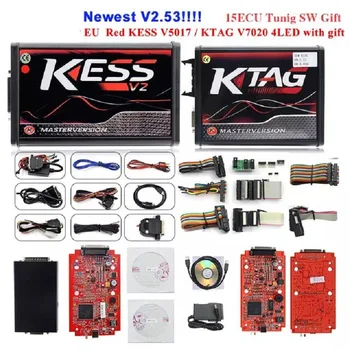 

2020 KESSV2 KESS V2 V2.53 V5.017 EUVersion KTAG V7.020 v2.25 LED Online Master Version ECU Programmer