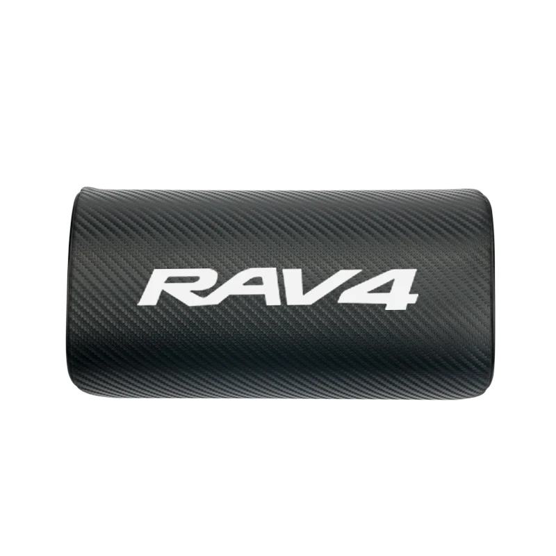 

car neck pillows both side pu leather single headrest case for Toyota RAV4 accessories car styling