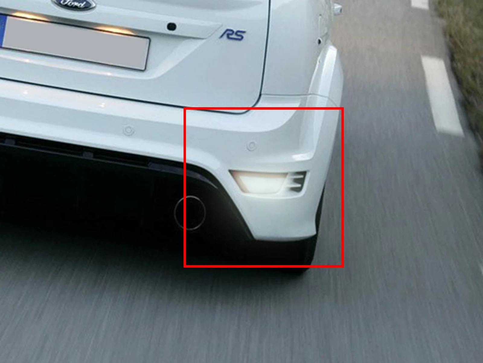 Подходит для Ford Focus MK II Kuga 08-12 задний бампер отражатель противотуманный задний светильник