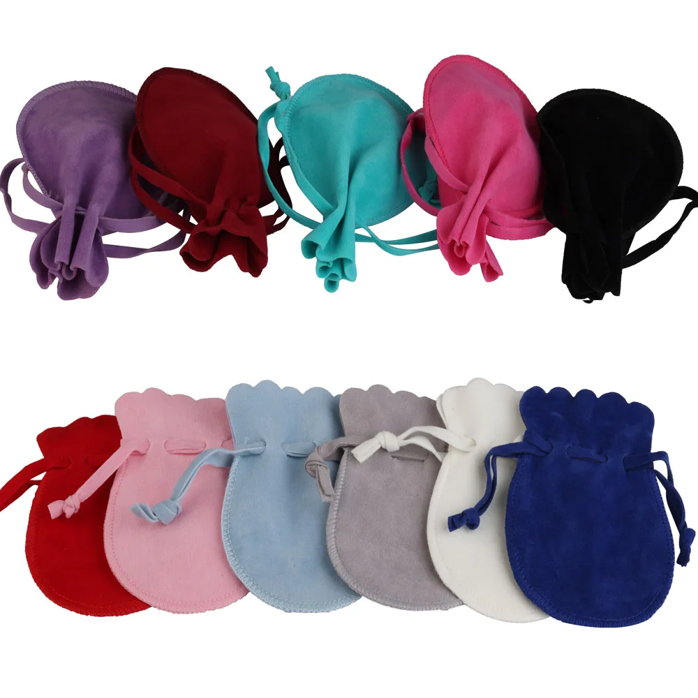 10/25/50pcs 7x9/9x12cm Gourd Velvet Gift Bags Dustproof Flannel Jewelry Packaging Bags Wedding Present Drawable Packing Bags 1