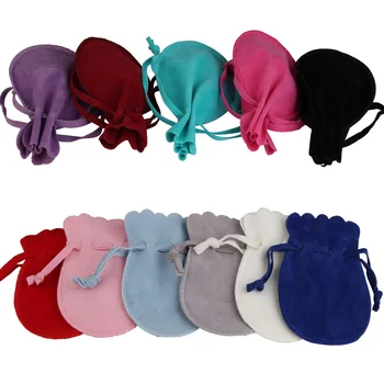 10/25/50pcs 7x9/9x12cm Gourd Velvet Gift Bags Dustproof Flannel Jewelry Packaging Bags Wedding Present Drawable Packing Bags 1