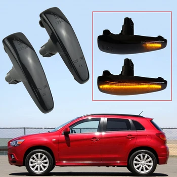 

Flowing Dynamic Sequential LED Turn Signal Side Marker Light For Mitsubishi Lancer Outlander Sport Mirage Montero Pajero ASX