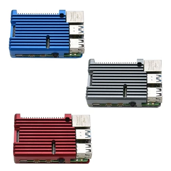 

Aluminum Alloy Protective Case CNC Enclosure Metal Shell Fit for Raspberry Pi 4
