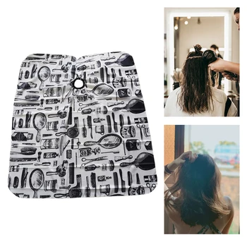 

Hair Cutting Salon Gown Apron Soft Adjustable Kids Adults Hairdressing Cape Barber Cloth Easy Clean Polyester Taffeta Waterproof