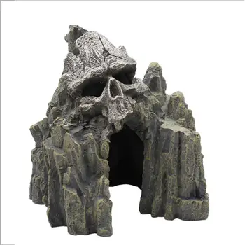 

Aquatic Aquarium Landscaping Rockery Decor Skull Mountain Fish Tank Ornament