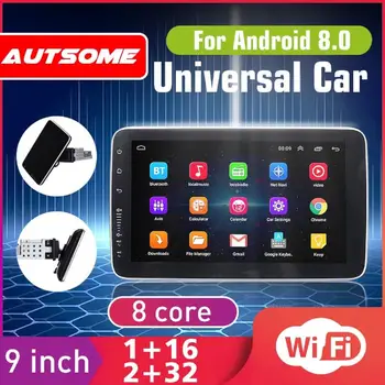 

9/10 Inch Car Multimedia Player Universal 8 Core Stereo Audio MP5 Player with 360 Degree Rotatable Screen GPS WiFi Radio Player