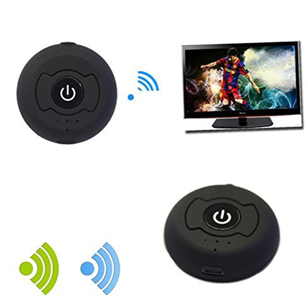 Multipoint Connection Portable Bluetooth 5 0 RCA Aux 3 5mm Stereo Audio TV Transmitter Wireless Music Adapter For Two Headphones