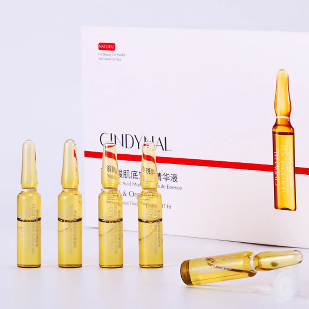 7pcs/Box Skin Moisturizing Ampoule Essence Corrective Face Care Dark Spot Hyaluronic Acid Brightening Anti Aging Body Repair