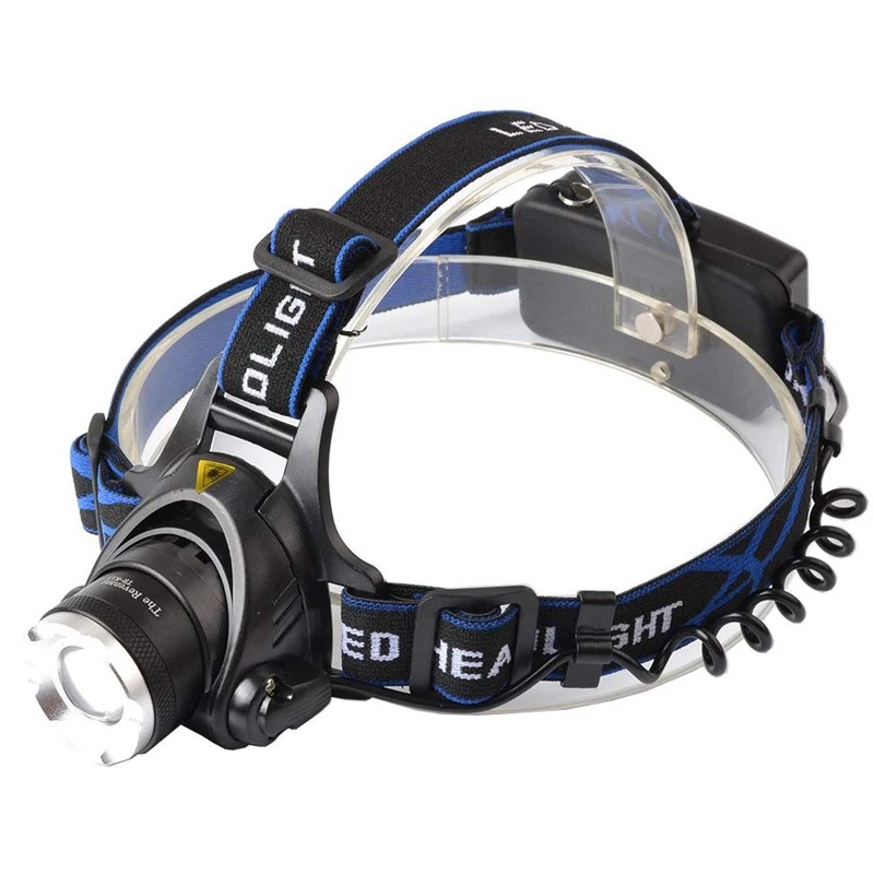 Headlamp 250000LM XML-T6 светодиодный налобный фонарь Водонепроницаемый головной светильник светодиодный 3 режима вспышка светильник масштабируемый перезаряжаемый Головной фонарь для кемпинга - Испускаемый цвет: Headlamp