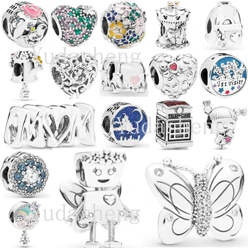 

2020 Spring Beads Fit Good Original Charm Luxury Long Elephant Flower Backpack Bus Mother's Day Butterfly Magic