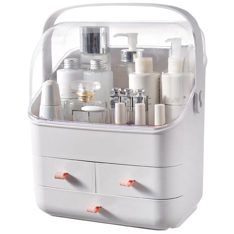 

Hot New Makeup Organizer for Cosmetic Large Capacity with Lid Holder Jewelry Waterproof and Dustproof