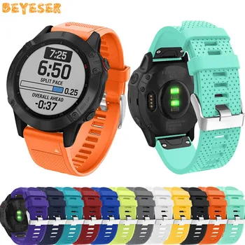 

Silicone wrist strap for Garmin Fenix 6S 6 6X Pro 5S 5 5X Plus 3 3 HR Easy fit wristband 20mm 22mm 26mm Quick Release watch band